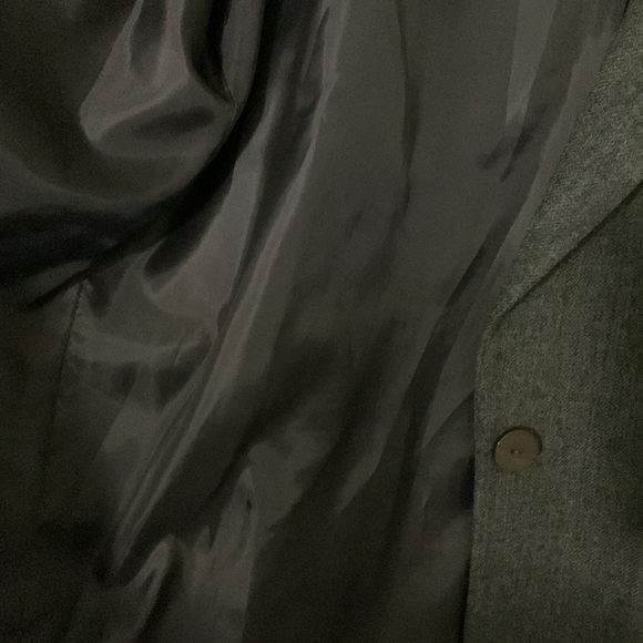 Sag Harbor 100% Wool Heathers Charcoal One Button Blazer Jacket Size 14 - Picture 5 of 5